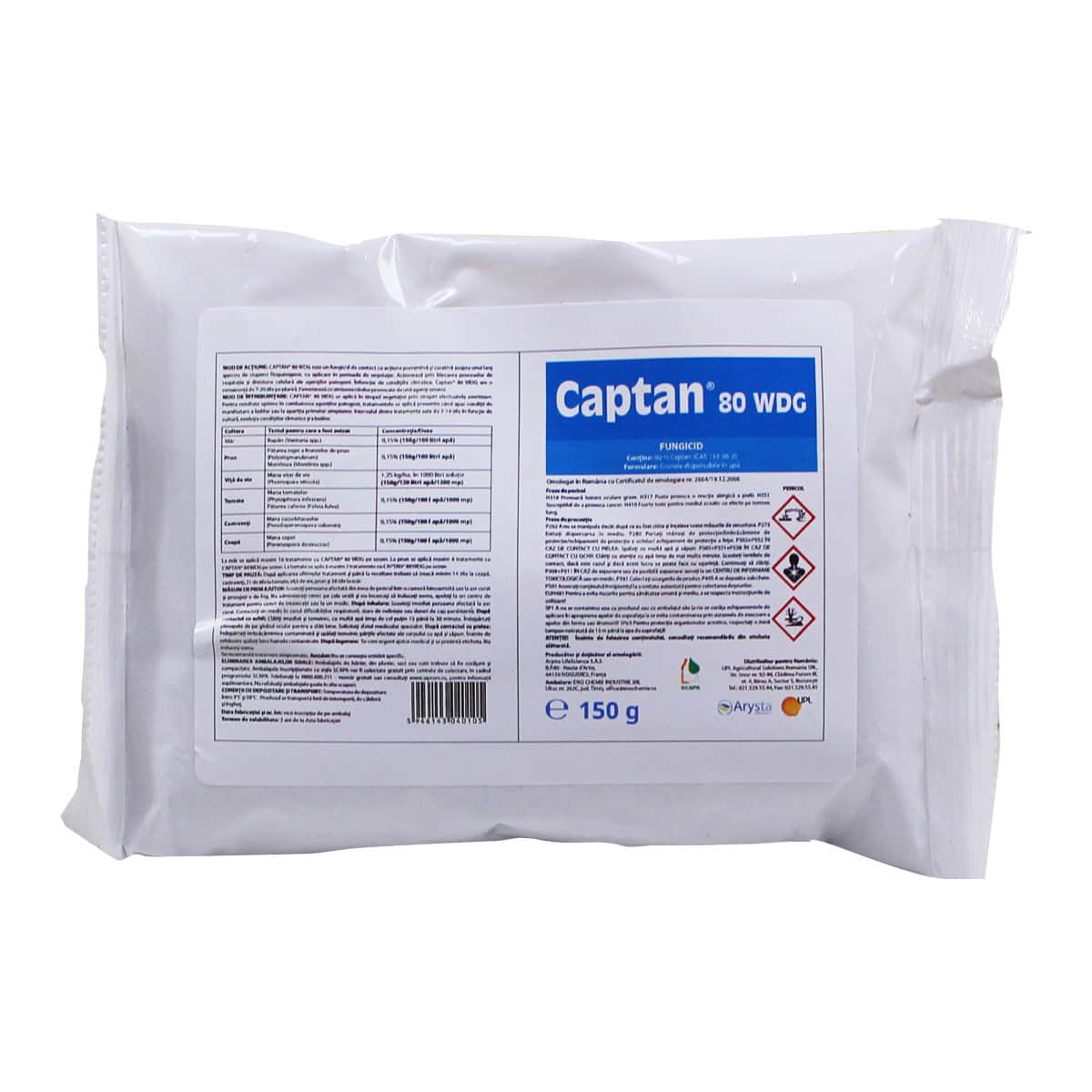 Fungicid CAPTAN 80 WDG - 150 g, UPL, Contact