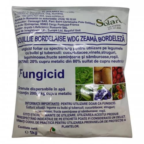 Fungicid contact Zeama Bordeleza (Bouillie Bordelaise) - 1 kg, UPL