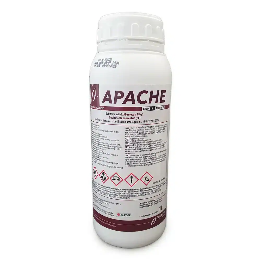 Insecticid acaricid APACHE - 1 Litru, Contact, Abamectin, Afrasa