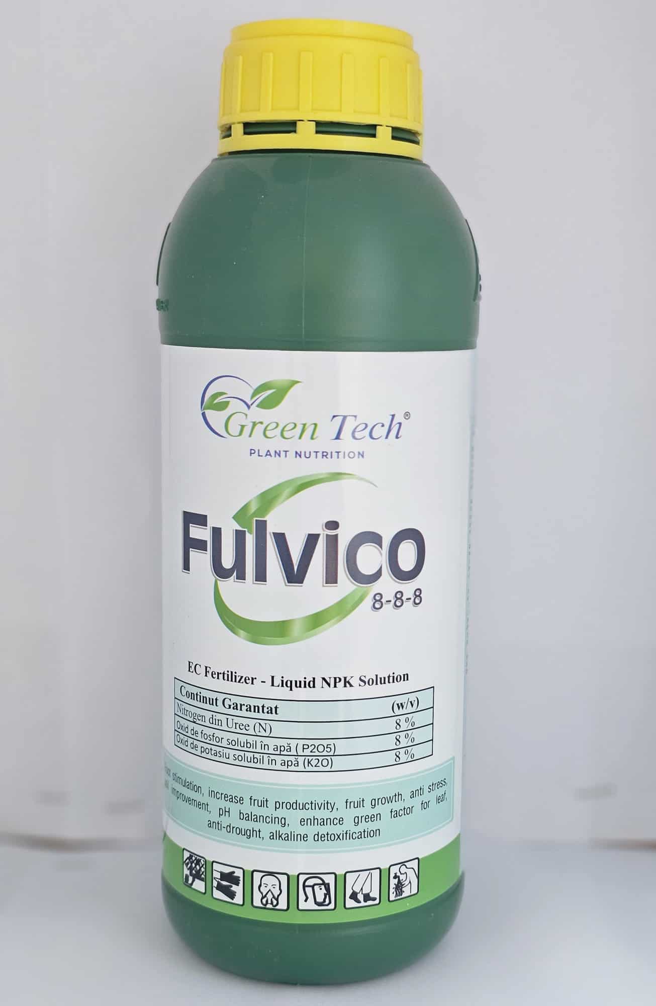 Fulvico 8-8-8 Fertilizant Lichid NPK, Green Tech