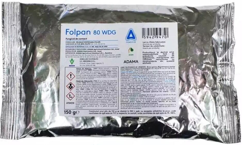 Fungicid FOLPAN 80 WDG - 150g, Adama, Contact