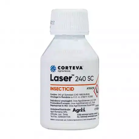 Insecticid LASER 240 SC – 100 ml, Corteva, Contact, Pomi fructiferi, Vita de vie, Legume