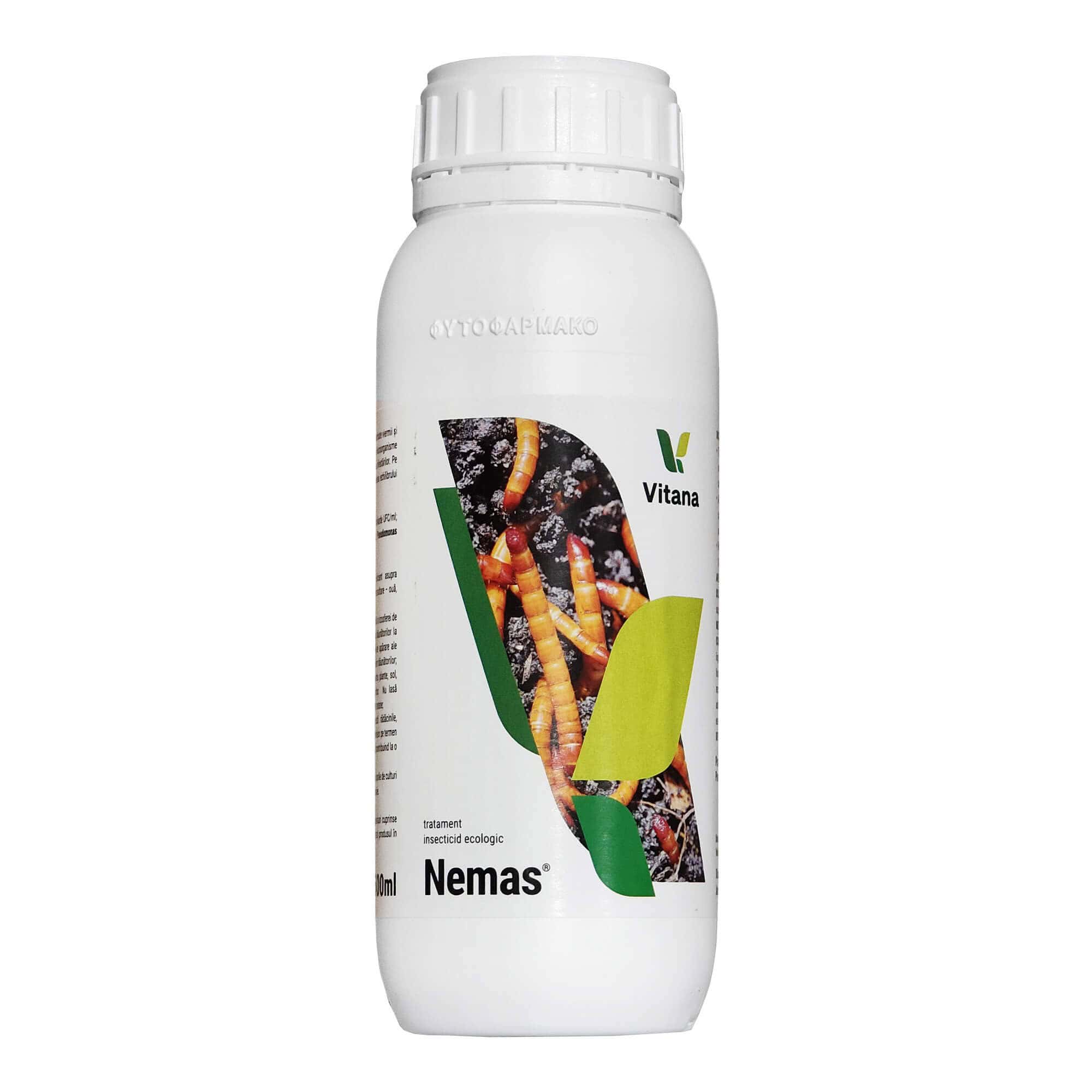 Tratament insecticid NEMAS®, Ecologic, Vitana - 500 ml, Nematozi, Viermi sarma, Aplicare la Sol