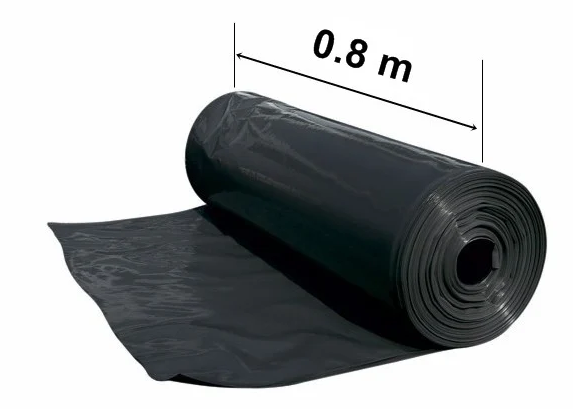 Folie Mulcire Neagră-Fumurie (0.8m x 2500m) – Eficiență Maximă în Legumicultură