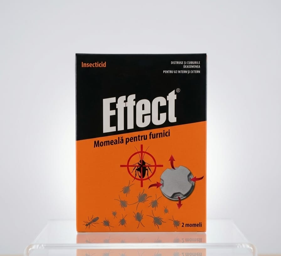 Momeală pentru Furnici Effect - Stație cu Gel Insecticid pentru Eliminarea Întregului Mușuroi