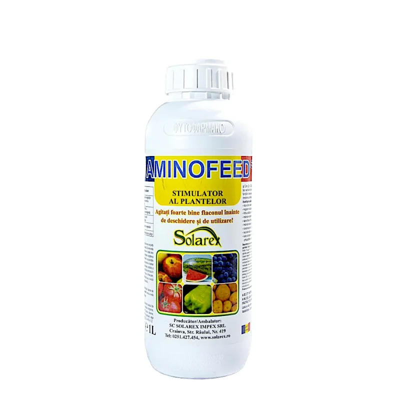 Biostimulator Aminofeed Super 1 L – Îngrășământ Foliar Lichid pe Bază de Aminoacizi și Oligoelemente