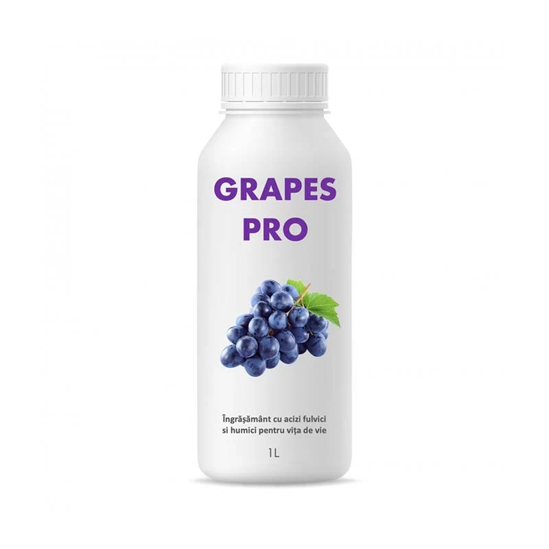 Fertilizant foliar și biostimulator GRAPES PRO 1L – Pentru Creșterea, Calitatea și Producția Viței de Vie