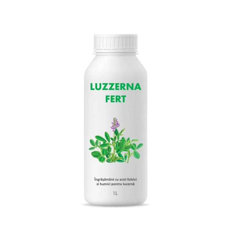 Îngrășământ și biostimulator LUZZERNA FERT 1L – Pentru Culturile de Lucernă și Plante Furajere