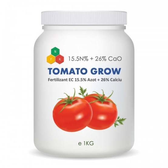 Îngrășământ hidrosolubil TOMATO GROW Calciu – Pentru Prevenirea Carențelor și Dezvoltarea Fructelor la Tomate 1kg