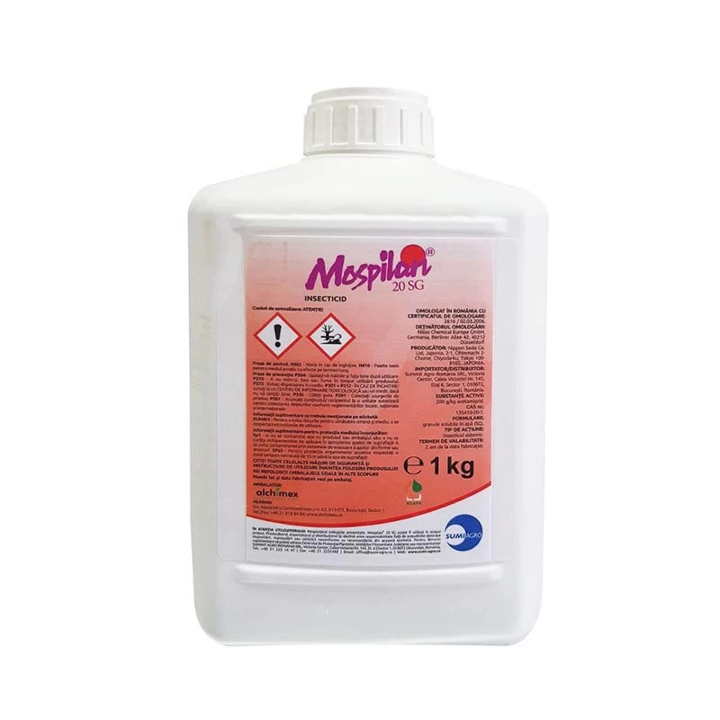 Insecticid MOSPILAN 20 SG – Soluție Sistemică pentru Combaterea Gândacului de Colorado, Afidelor și Acarienilor