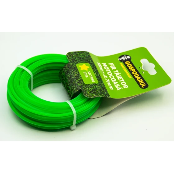 Fir Tăietor Motocoasă 15 m 2,7 mm – Fir de Nylon pentru Motocoasă