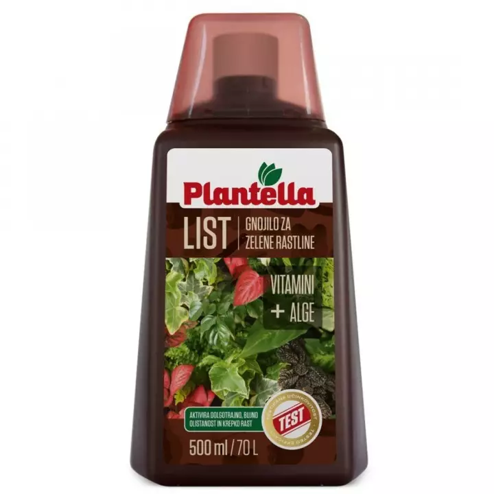 Îngrășământ Lichid pentru Plante Verzi Plantella 500 ml – Frunze Bogate și Verzi pentru Plantele de Apartament